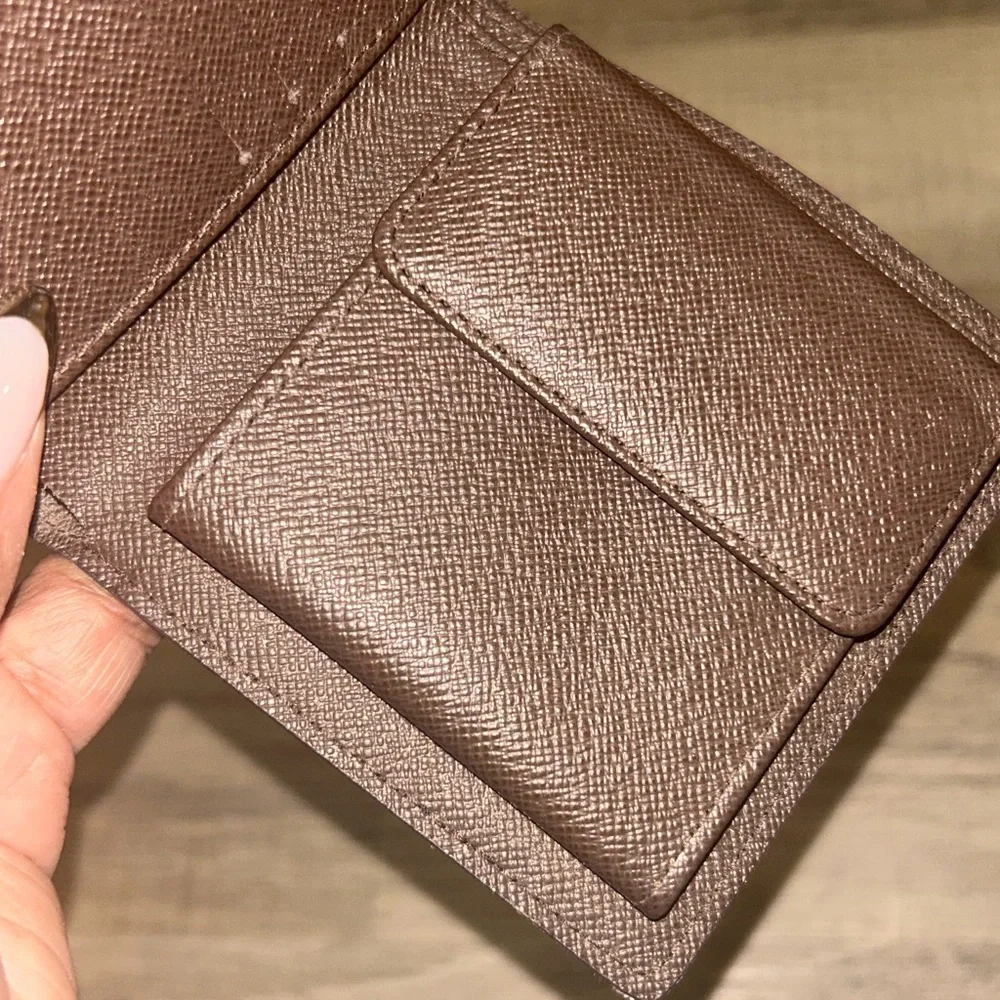 Louis Vuitton Brown Damier Ebene‎ Bifold Wallet